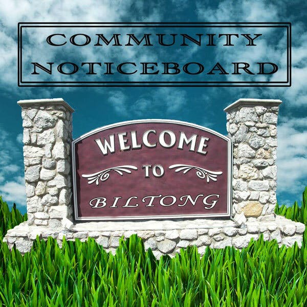 Community Noticeboard Podcast LIVE!
